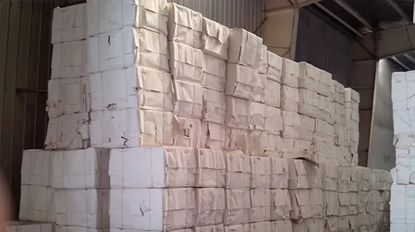 Bleached wheat straw pulp